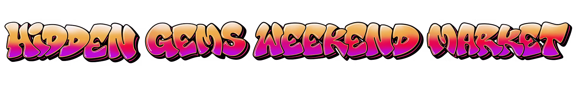 Hidden Gems Weekend Market logo, Tulalip swap meet where Nan's Fashion Boutique has a pop-up booth